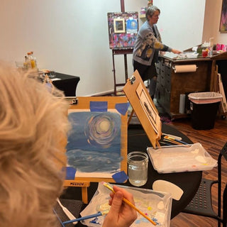 lynn teaching painting